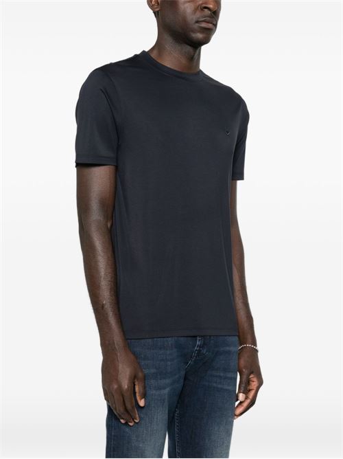 T-shirt uomo Emporio Armani blu con logo EMPORIO ARMANI | EM004586AF13721UB118